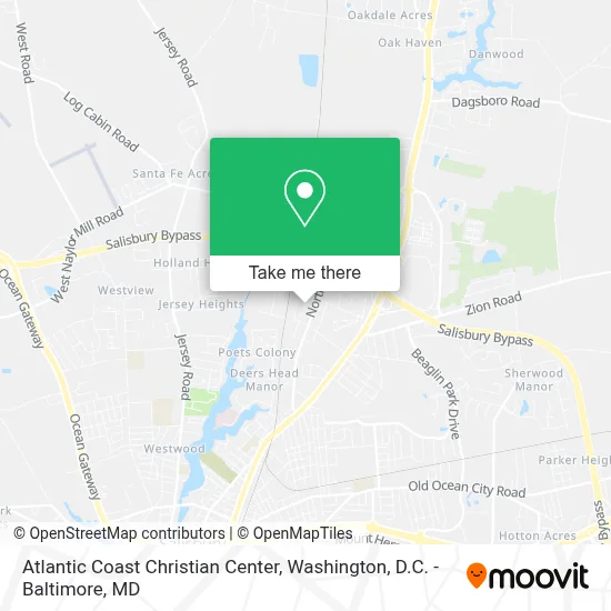 Atlantic Coast Christian Center map