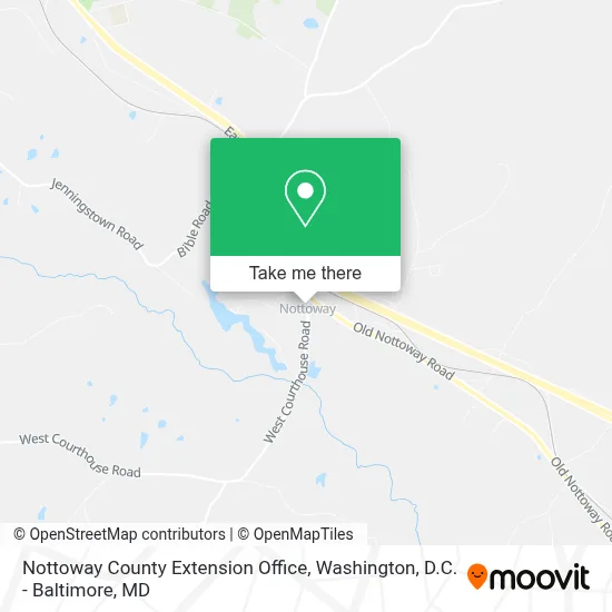 Nottoway County Extension Office map