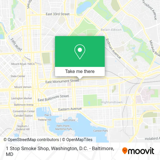1 Stop Smoke Shop map