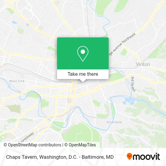 Chaps Tavern map