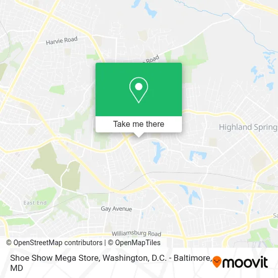 Shoe Show Mega Store map