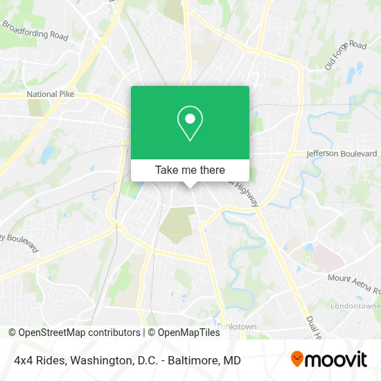 4x4 Rides map