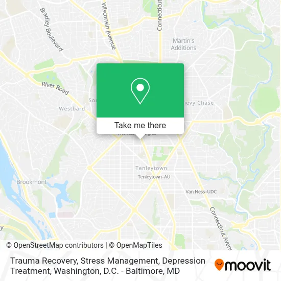 Trauma Recovery, Stress Management, Depression Treatment map