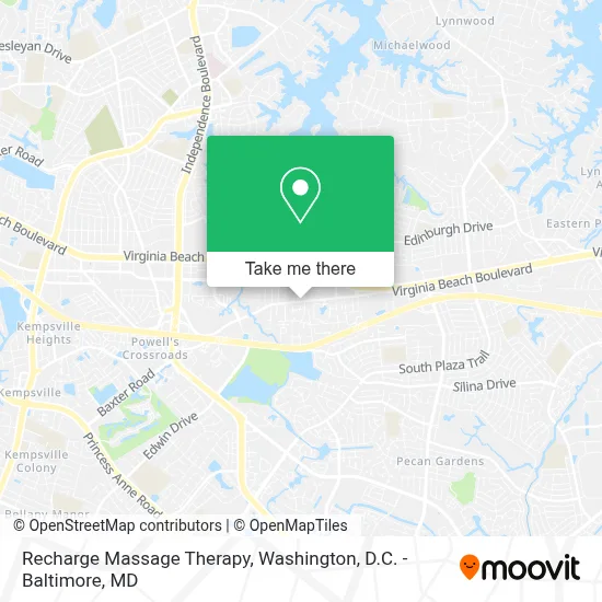 Recharge Massage Therapy map