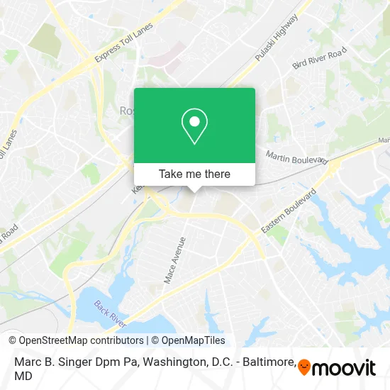 Marc B. Singer Dpm Pa map