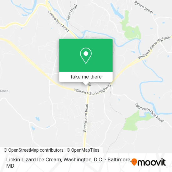 Lickin Lizard Ice Cream map