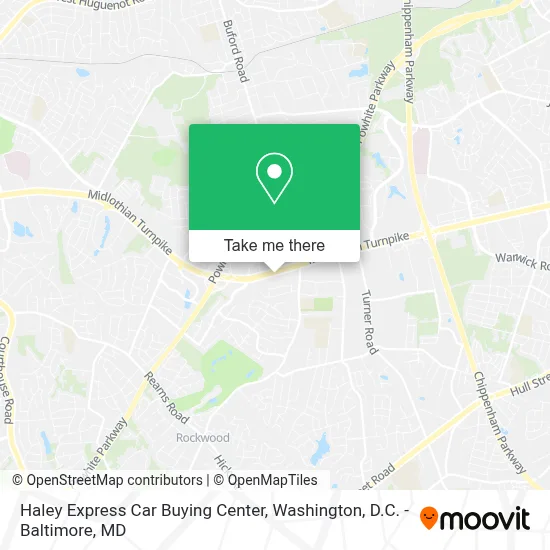 Haley Express Car Buying Center map
