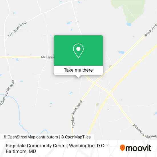 Ragsdale Community Center map