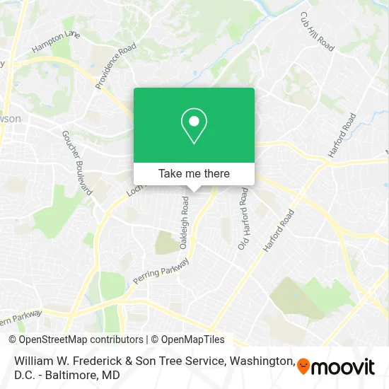 William W. Frederick & Son Tree Service map