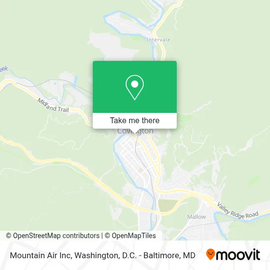 Mountain Air Inc map