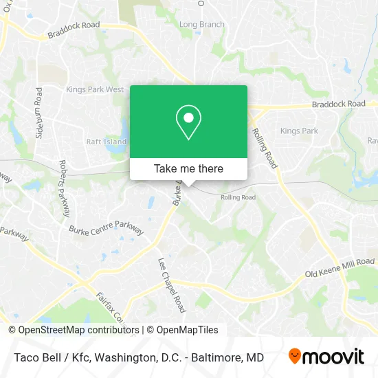 Taco Bell / Kfc map
