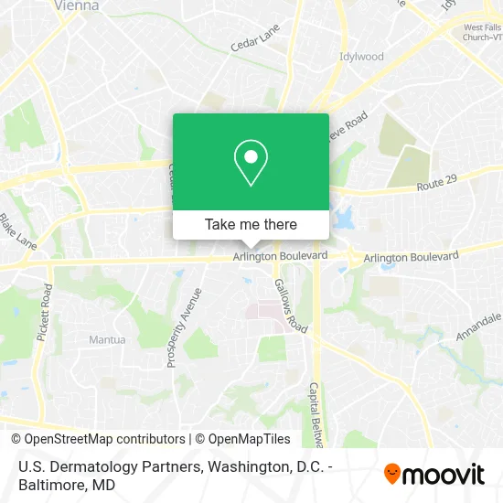 U.S. Dermatology Partners map