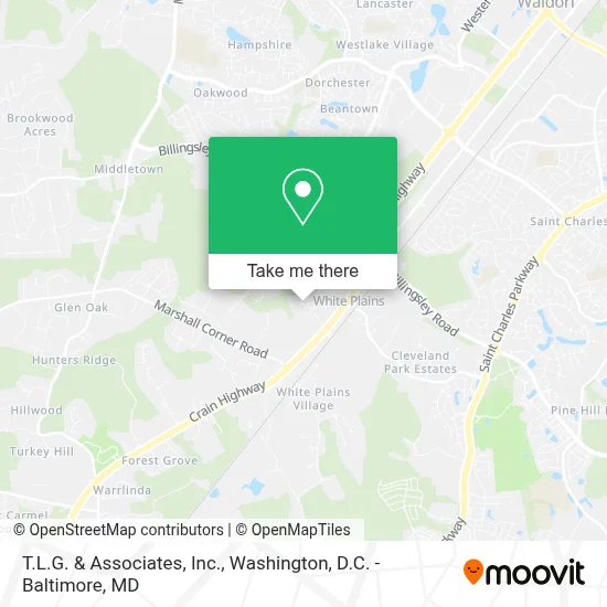 T.L.G. & Associates, Inc. map