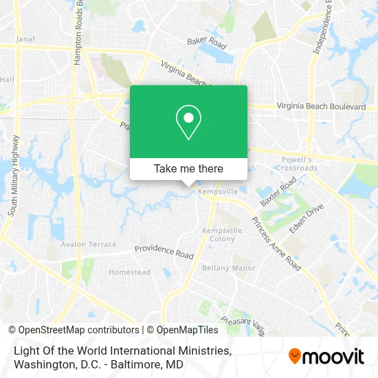 Light Of the World International Ministries map
