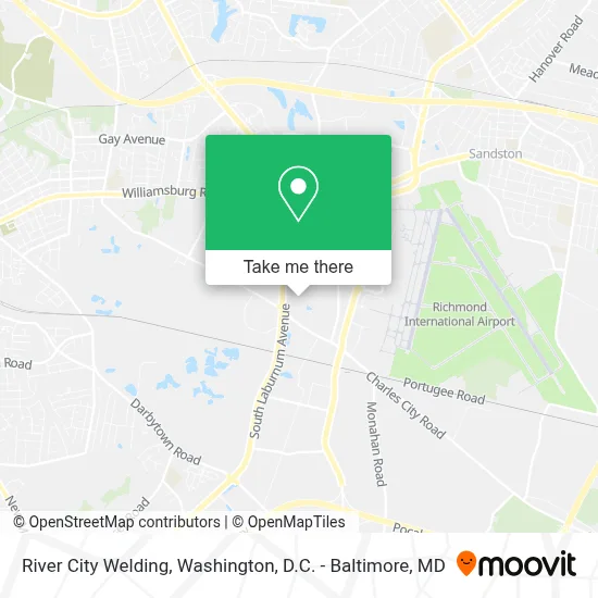 River City Welding map