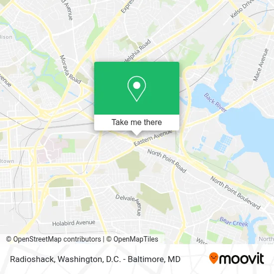 Radioshack map