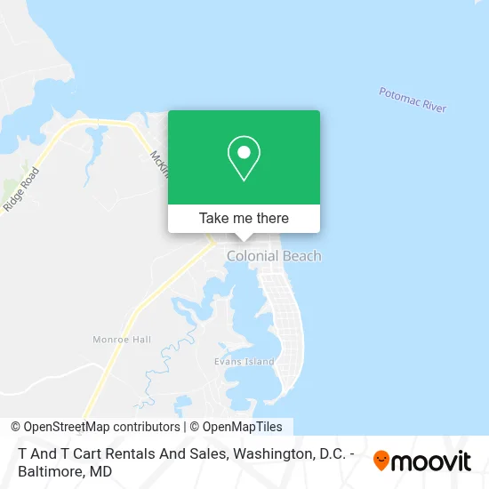 T And T Cart Rentals And Sales map