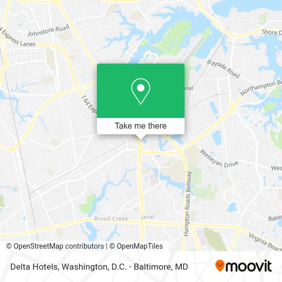 Delta Hotels map