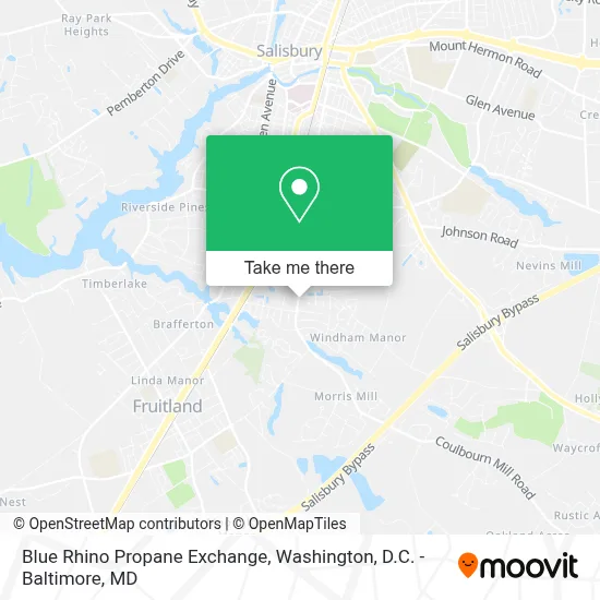 Blue Rhino Propane Exchange map