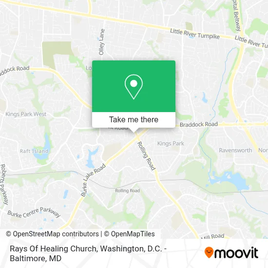 Rays Of Healing Church map