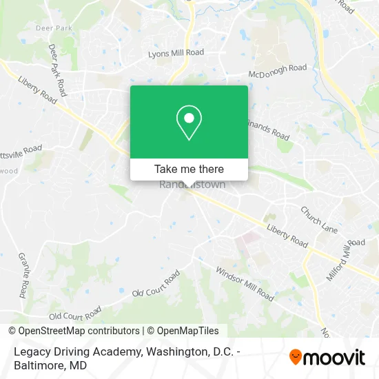 Legacy Driving Academy map
