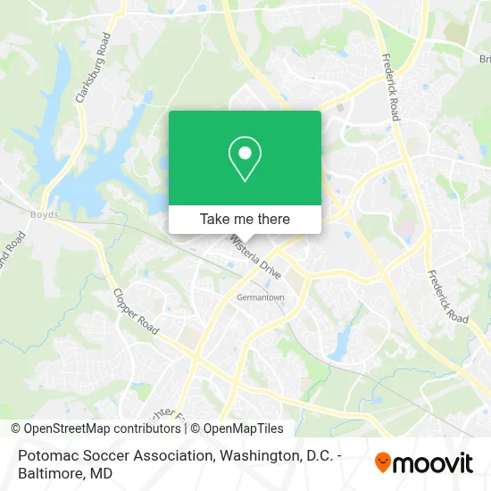 Potomac Soccer Association map