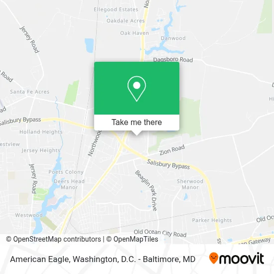 American Eagle map