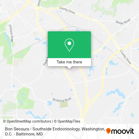 Bon Secours - Southside Endocrinology map