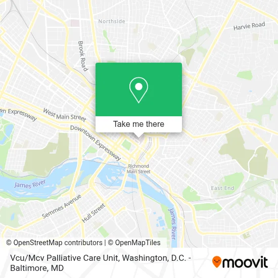 Vcu/Mcv Palliative Care Unit map
