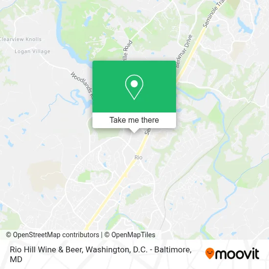 Rio Hill Wine & Beer map
