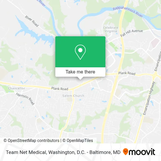 Team Net Medical map