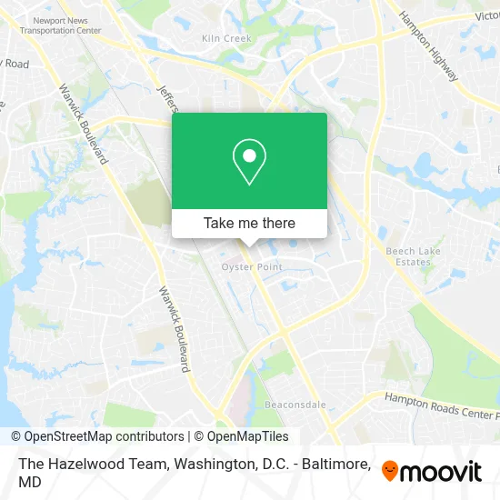 The Hazelwood Team map