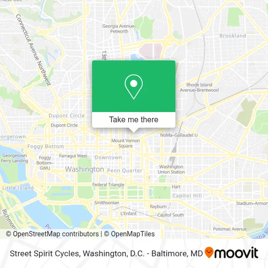Street Spirit Cycles map
