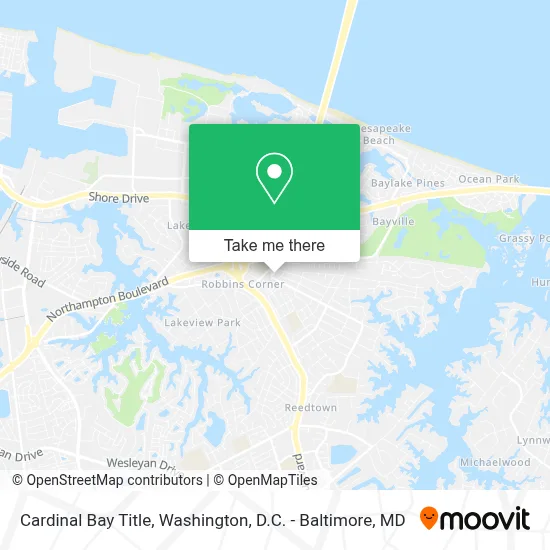 Cardinal Bay Title map