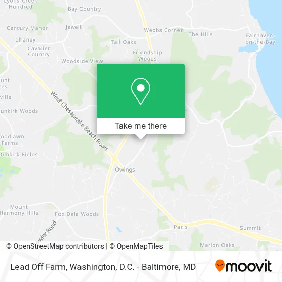 Lead Off Farm map