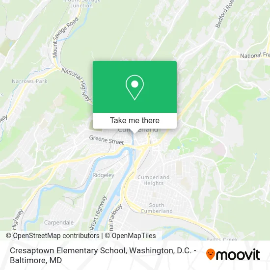 Cresaptown Elementary School map
