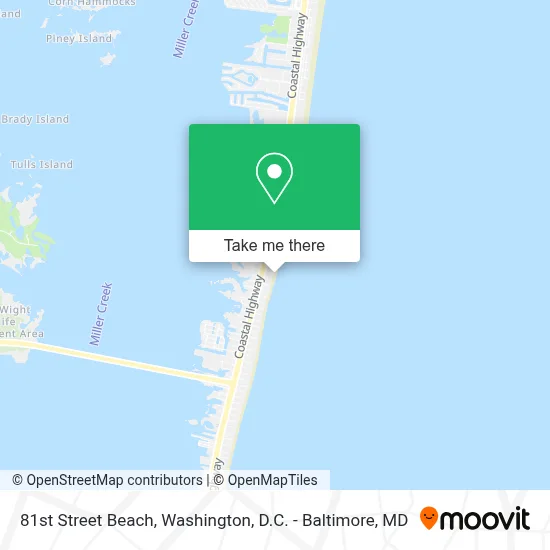 81st Street Beach map