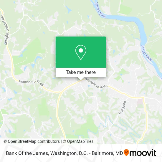Bank Of the James map