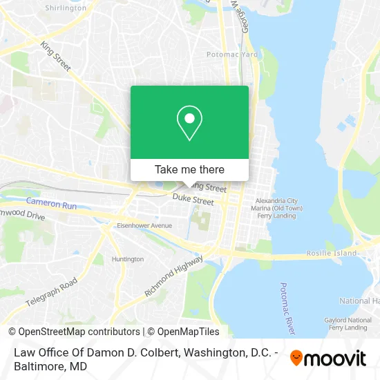 Law Office Of Damon D. Colbert map