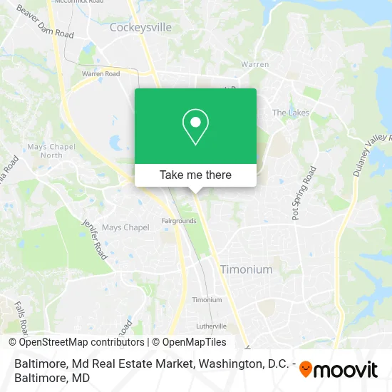Baltimore, Md Real Estate Market map