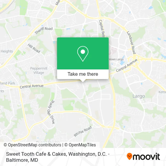 Sweet Tooth Cafe & Cakes map