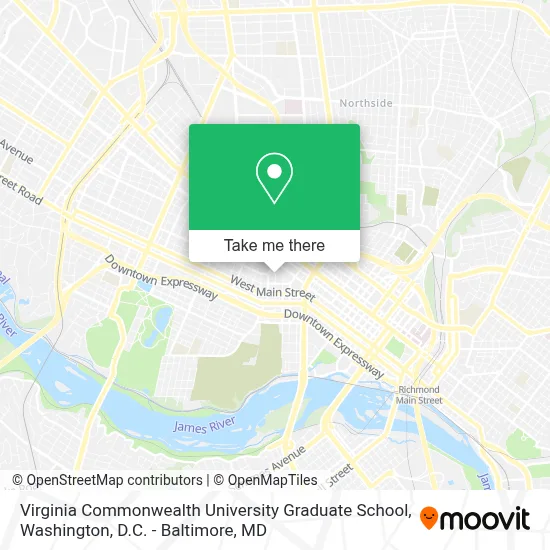 Virginia Commonwealth University Graduate School map