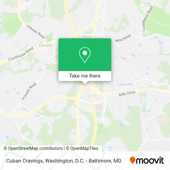 Cuban Cravings map
