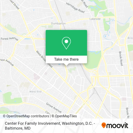 Center For Family Involvement map