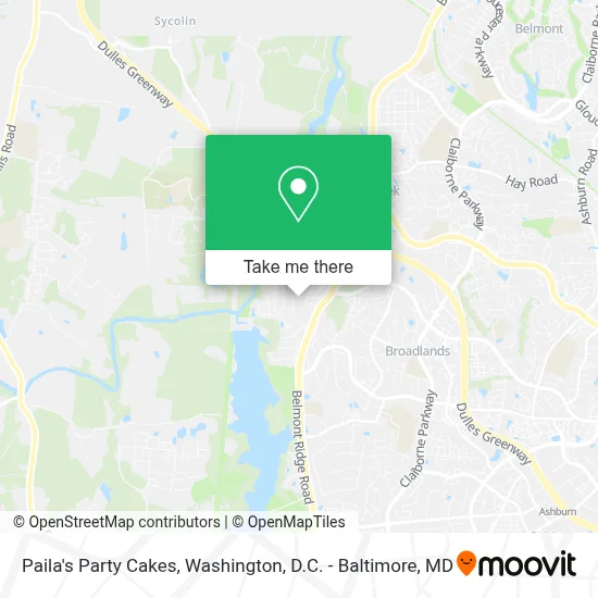 Paila's Party Cakes map
