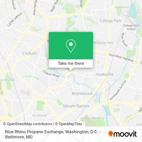 Blue Rhino Propane Exchange map