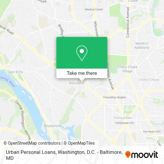 Urban Personal Loans map