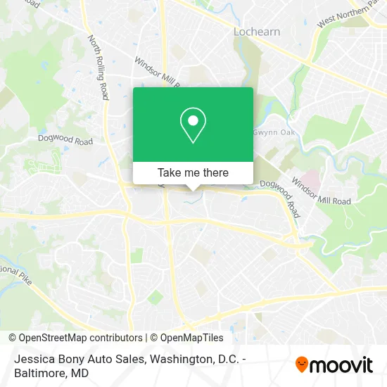 Jessica Bony Auto Sales map