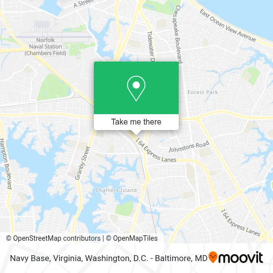 Navy Base, Virginia map