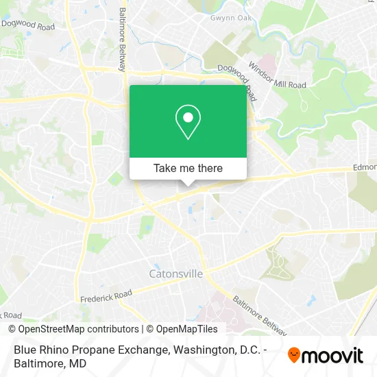 Blue Rhino Propane Exchange map